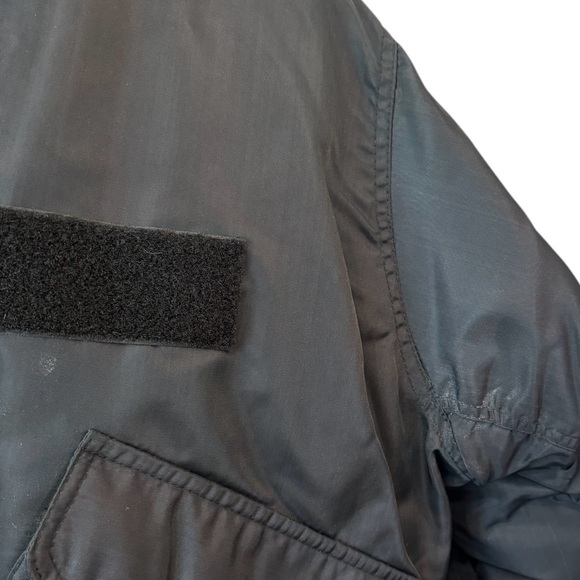 VTG Tomcat USA Military Flight Bomber Black Patches Jacket Punk Gorpcore Sz M - Picture 11 of 16